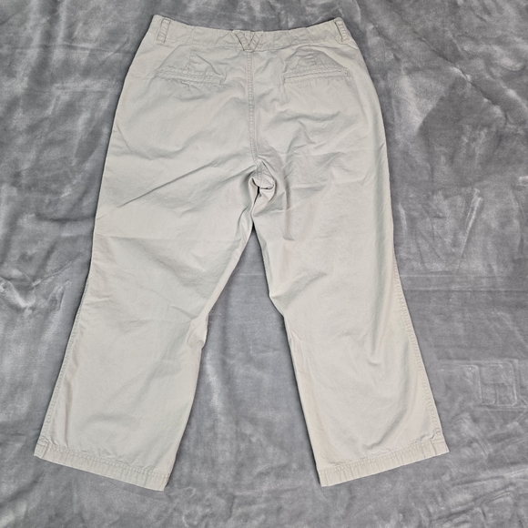 Columbia Off White Cropped Capris Womens Size 10 - Picture 2 of 9
